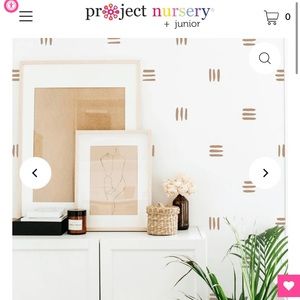 Small line decal set in warm beige